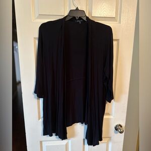 Black knit cardigan
